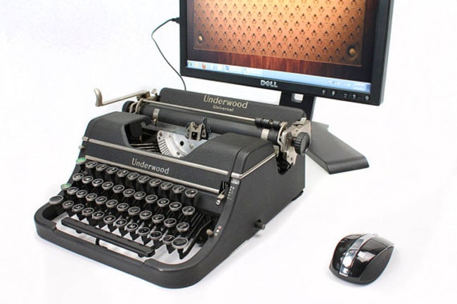 Teclado máquina de escribir para PC usb