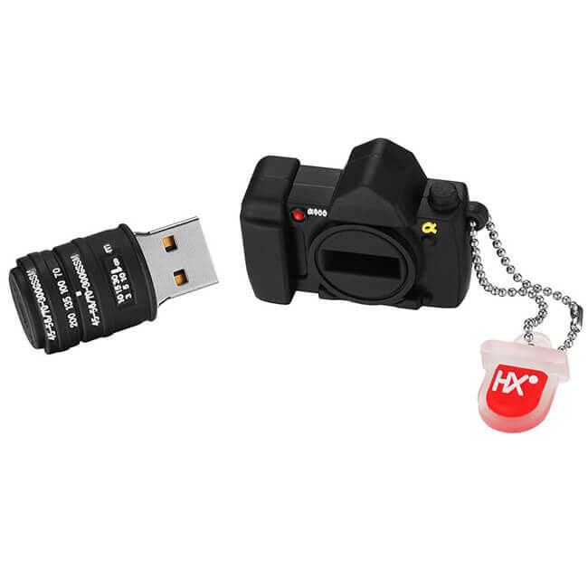 Memoria USB con forma cámara | Deja de Pensar