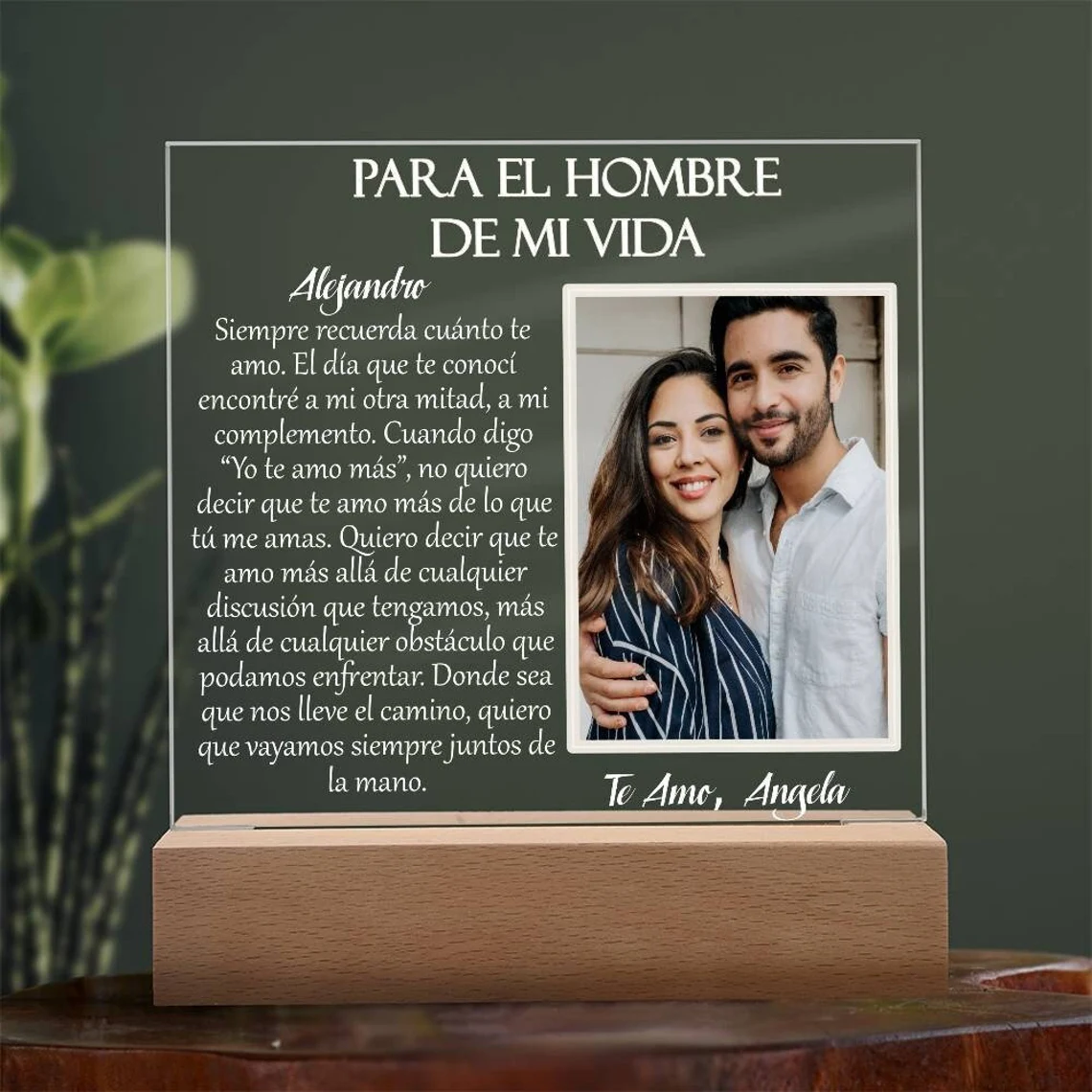 Placa personalizada para el hombre de tu vida 3