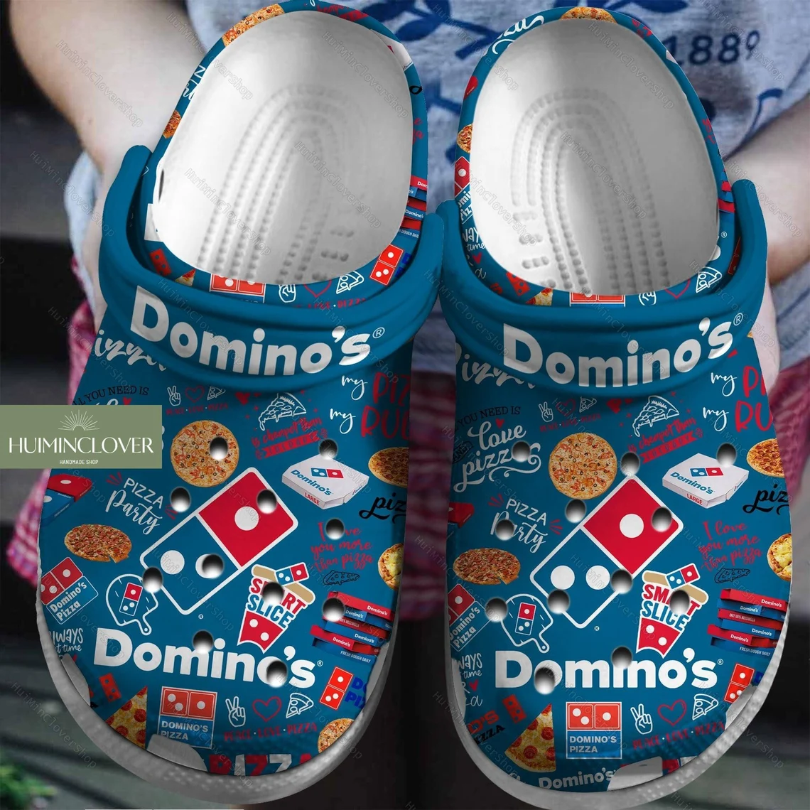 Zapatillas crocs con diseño Domino's Pizza