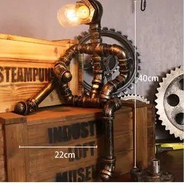 lampara tuberia forma hombbre